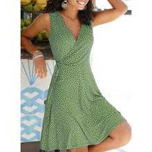 Загрузить изображение в средство просмотра галереи, Summer Bohemian Polka Dot Dress V Neck
