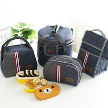 Load image into Gallery viewer, Denim Thermal Lunch bag
