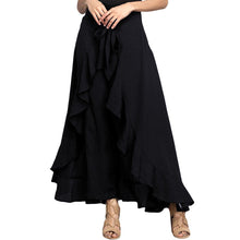 Загрузить изображение в средство просмотра галереи, Elegant High Waist Palazzo Pants Drawstring skirt
