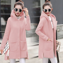 Load image into Gallery viewer, Autumn Winter Women&#39;s Fleece Hooded Jacket

