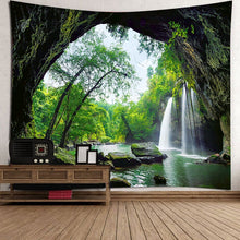 Загрузить изображение в средство просмотра галереи, Wall tapestry Mountain Tapestry Forest Tree Sunset Tapestry Nature Landscape Tapestry Wall Hanging For Room tapestries decor
