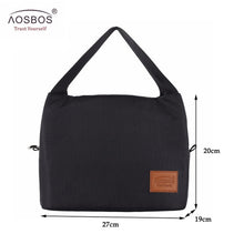 Load image into Gallery viewer, Portable Insulated Canvas Lunch Bag
