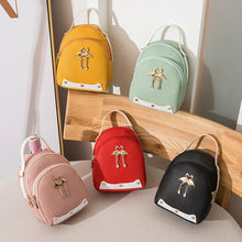 Загрузить изображение в средство просмотра галереи, Solid Color Leather Little Swan Backpack
