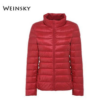 Load image into Gallery viewer, Female Ultralight Warm Casual Hooded Jacket
