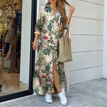 Загрузить изображение в средство просмотра галереи, Women Fashion Print Shirt Long Sleeve Dress
