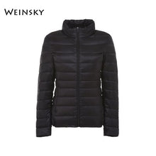 Load image into Gallery viewer, Female Ultralight Warm Casual Hooded Jacket
