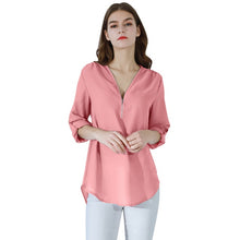 Загрузить изображение в средство просмотра галереи, Fashion Ladies Top Zipper Chiffon
