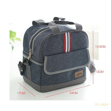 Load image into Gallery viewer, Denim Thermal Lunch bag
