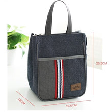 Load image into Gallery viewer, Denim Thermal Lunch bag
