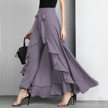 Загрузить изображение в средство просмотра галереи, Elegant High Waist Palazzo Pants Drawstring skirt
