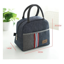 Load image into Gallery viewer, Denim Thermal Lunch bag
