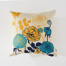 Загрузить изображение в средство просмотра галереи, Topfinel Cushion Covers Decorative Pillows bed Cotton Line Flower Printed Throw Pillow cases For Home Decor Sofa Chair Car Seat
