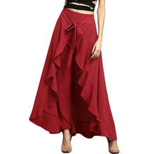 Загрузить изображение в средство просмотра галереи, Elegant High Waist Palazzo Pants Drawstring skirt
