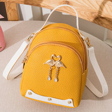 Загрузить изображение в средство просмотра галереи, Solid Color Leather Little Swan Backpack
