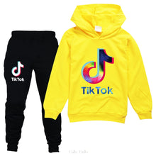 Загрузить изображение в средство просмотра галереи, Tik Tok Hoodie &amp; Sweatpants Girl Clothing 7-16 yrs
