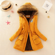 Load image into Gallery viewer, Parka coat with Hooded fur for Her
