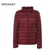 Load image into Gallery viewer, Female Ultralight Warm Casual Hooded Jacket
