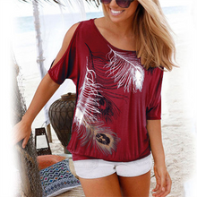 Загрузить изображение в средство просмотра галереи, Feather Print T-shirt
