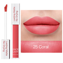 Загрузить изображение в средство просмотра галереи, SACE LADY Long Lasting Lipstick Make Up Matte Liquid Lip Stick Non Drying Makeup Nude Red Pigment Waterproof 23 Colors Cosmetic
