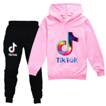 Загрузить изображение в средство просмотра галереи, Tik Tok Hoodie &amp; Sweatpants Girl Clothing 7-16 yrs
