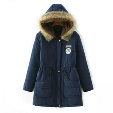 Load image into Gallery viewer, Parka coat with Hooded fur for Her
