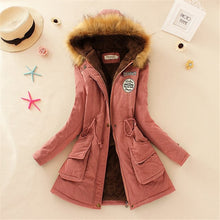 Load image into Gallery viewer, Parka coat with Hooded fur for Her
