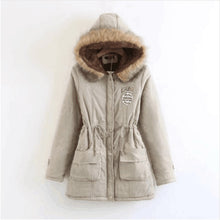 Load image into Gallery viewer, Parka coat with Hooded fur for Her
