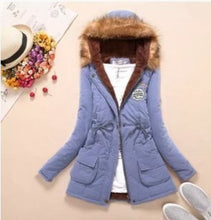 Load image into Gallery viewer, Parka coat with Hooded fur for Her
