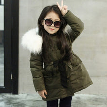 Load image into Gallery viewer, Teen Girls Winter Warm Hooded Long Coats
