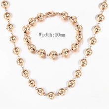 Загрузить изображение в средство просмотра галереи, Rose Gold Bracelet Necklace Set
