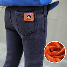 Загрузить изображение в средство просмотра галереи, Girls Warm Fleece Denim Skinny Pants
