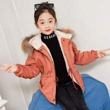 Load image into Gallery viewer, Winter Parkas with Fur Hooded Fleece
