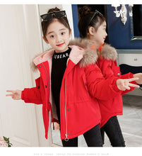 Load image into Gallery viewer, Winter Parkas with Fur Hooded Fleece
