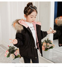 Load image into Gallery viewer, Winter Parkas with Fur Hooded Fleece
