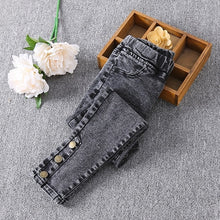 Загрузить изображение в средство просмотра галереи, Fashion Jeans for  Girls Elastic Waist Denim
