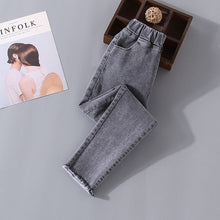 Загрузить изображение в средство просмотра галереи, Fashion Jeans for  Girls Elastic Waist Denim
