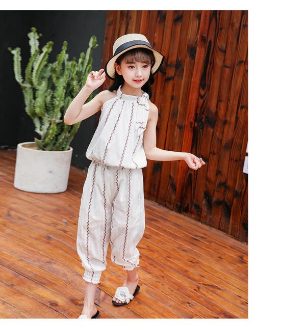 Girls Striped Casual Dress For 4-12 Years