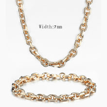 Загрузить изображение в средство просмотра галереи, Rose Gold Bracelet Necklace Set
