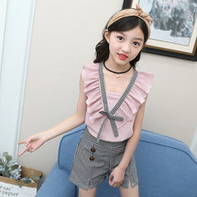 Загрузить изображение в средство просмотра галереи, Fashion Girls Clothing Set Lace Shirt + Floral Pants (2PCS )
