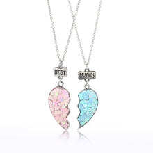 Загрузить изображение в средство просмотра галереи, Heart Broken Best Friends Necklace Pendant Chain 2PCS/Set
