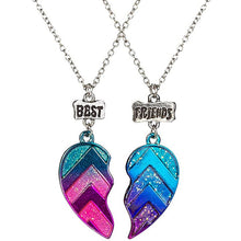 Загрузить изображение в средство просмотра галереи, Heart Broken Best Friends Necklace Pendant Chain 2PCS/Set
