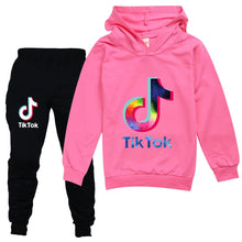 Загрузить изображение в средство просмотра галереи, Tik Tok Hoodie &amp; Sweatpants Girl Clothing 7-16 yrs
